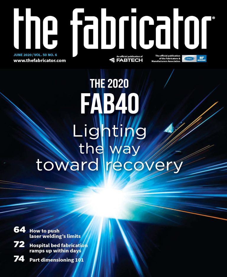 The Fabricator June 2020 Issue Cover